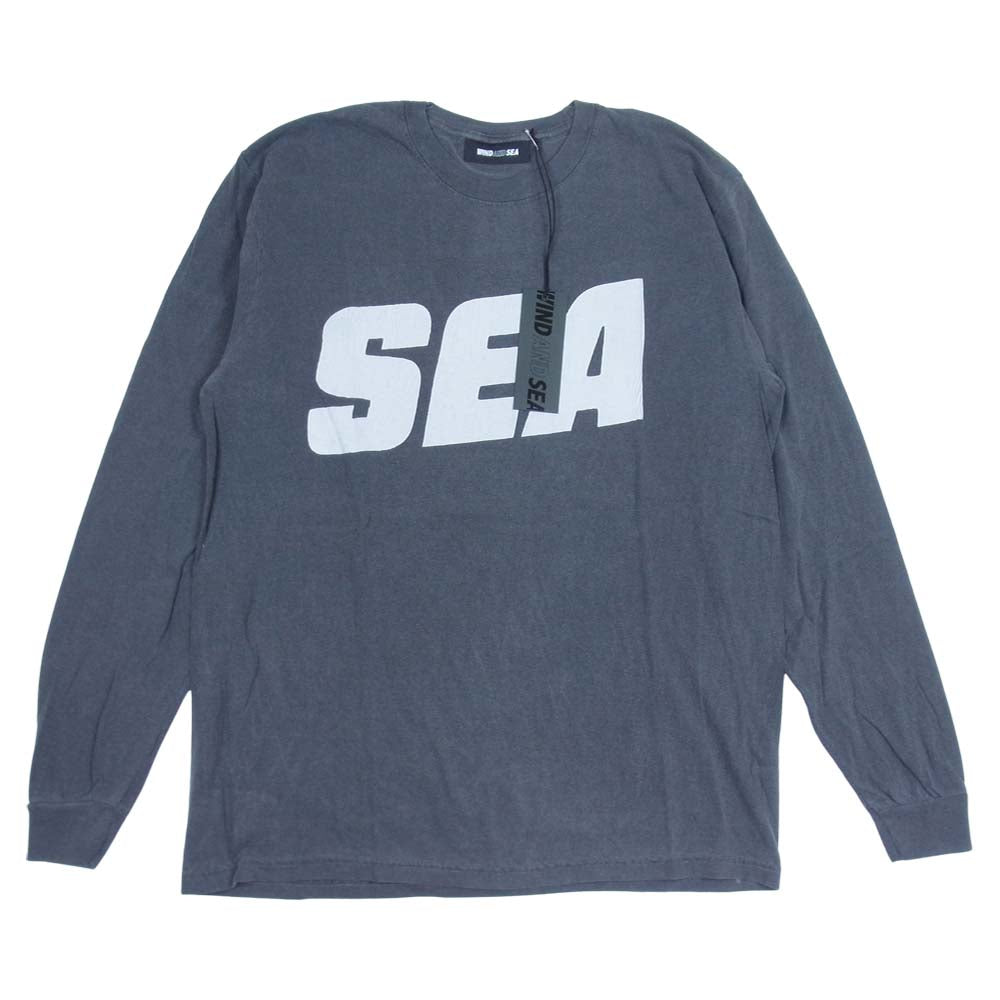 WIND AND SEA ウィンダンシー 21SS WDS-21S-TPS-04 L/S T-SHIRT Charcoal ロングスリーブ Tシャツ チャコール M【新古品】【未使用】【中古】