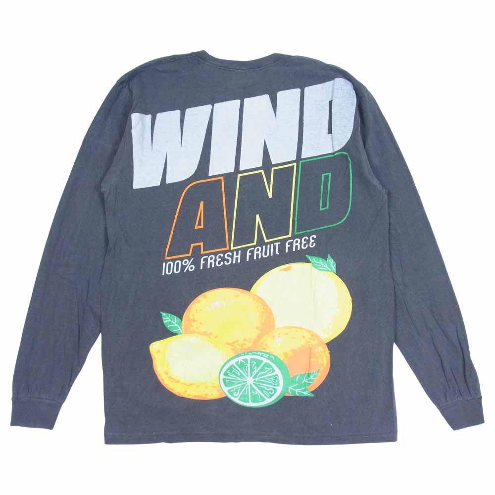 WIND AND SEA ウィンダンシー 21SS WDS-21S-TPS-04 L/S T-SHIRT Charcoal ロングスリーブ Tシャツ チャコール M【新古品】【未使用】【中古】