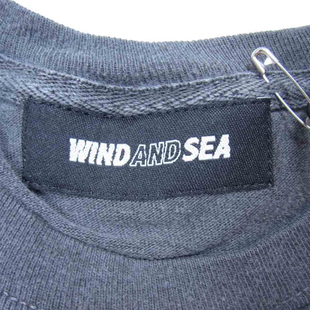 WIND AND SEA ウィンダンシー 21SS WDS-21S-TPS-04 L/S T-SHIRT Charcoal ロングスリーブ Tシャツ チャコール M【新古品】【未使用】【中古】