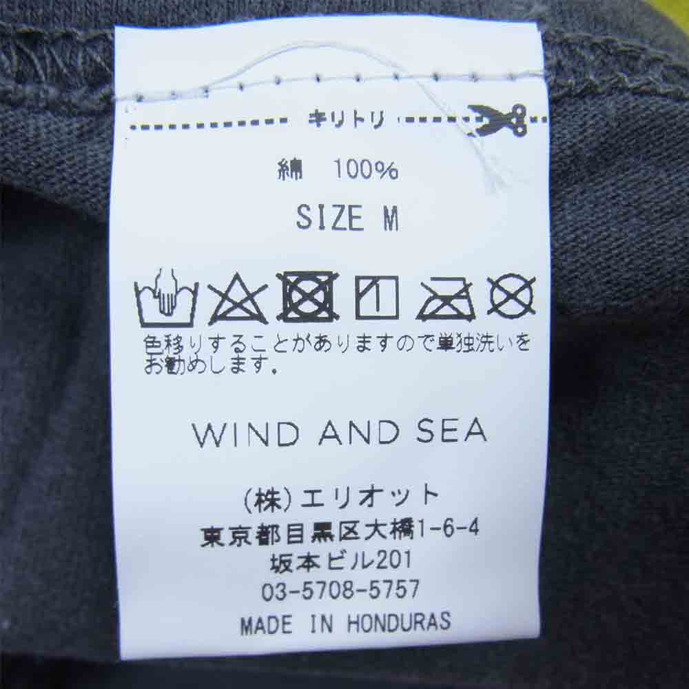 WIND AND SEA ウィンダンシー 21SS WDS-21S-TPS-04 L/S T-SHIRT Charcoal ロングスリーブ Tシャツ チャコール M【新古品】【未使用】【中古】