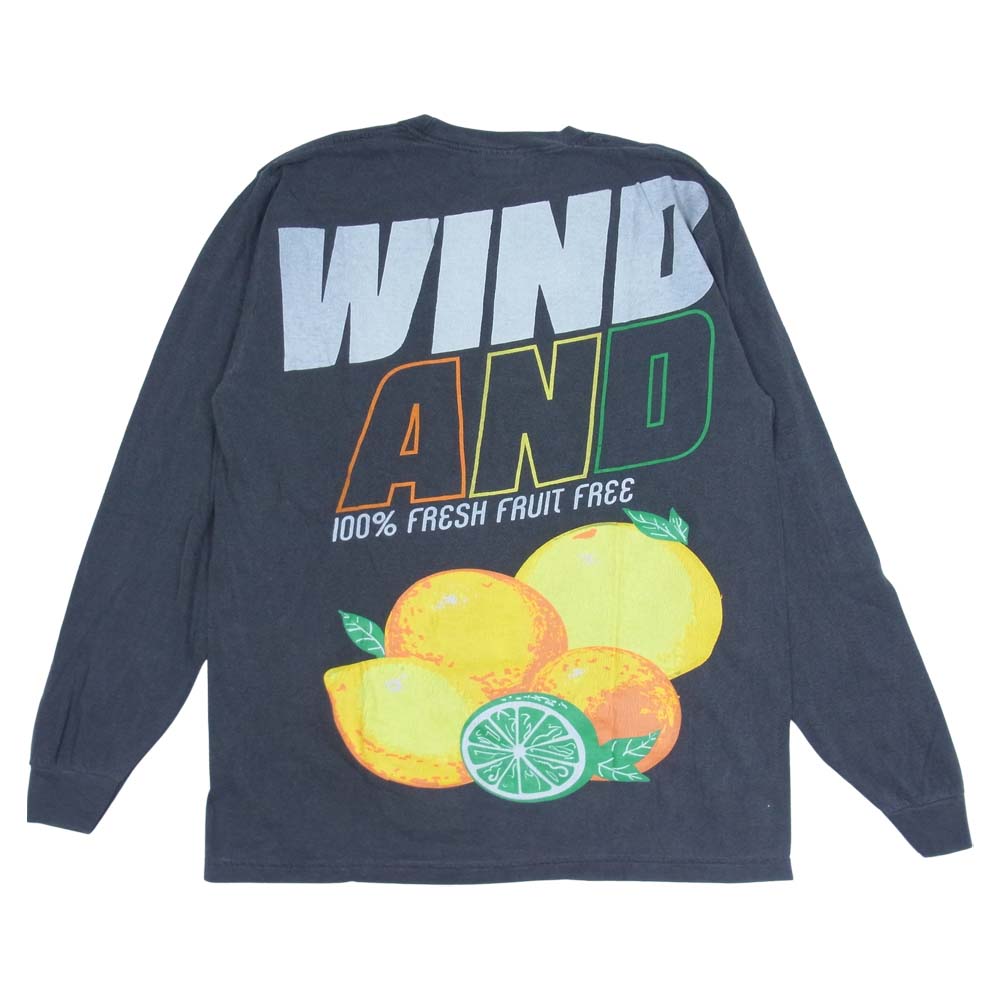 WIND AND SEA ウィンダンシー 21SS WDS-21S-TPS-04 L/S T-SHIRT Charcoal ロングスリーブ Tシャツ チャコール M M【新古品】【未使用】【中古】