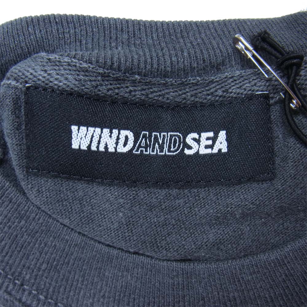 WIND AND SEA ウィンダンシー 21SS WDS-21S-TPS-04 L/S T-SHIRT Charcoal ロングスリーブ Tシャツ チャコール M M【新古品】【未使用】【中古】