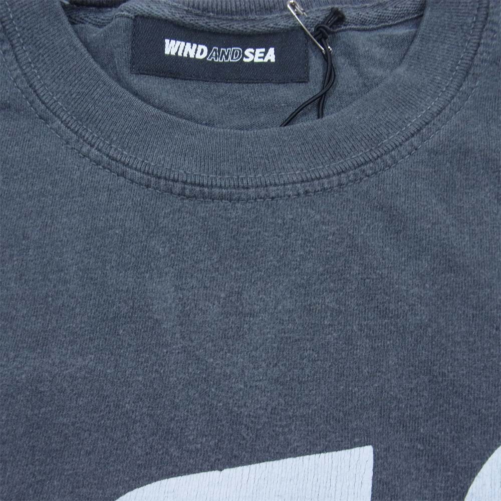 WIND AND SEA ウィンダンシー 21SS WDS-21S-TPS-04 L/S T-SHIRT Charcoal ロングスリーブ Tシャツ チャコール M M【新古品】【未使用】【中古】