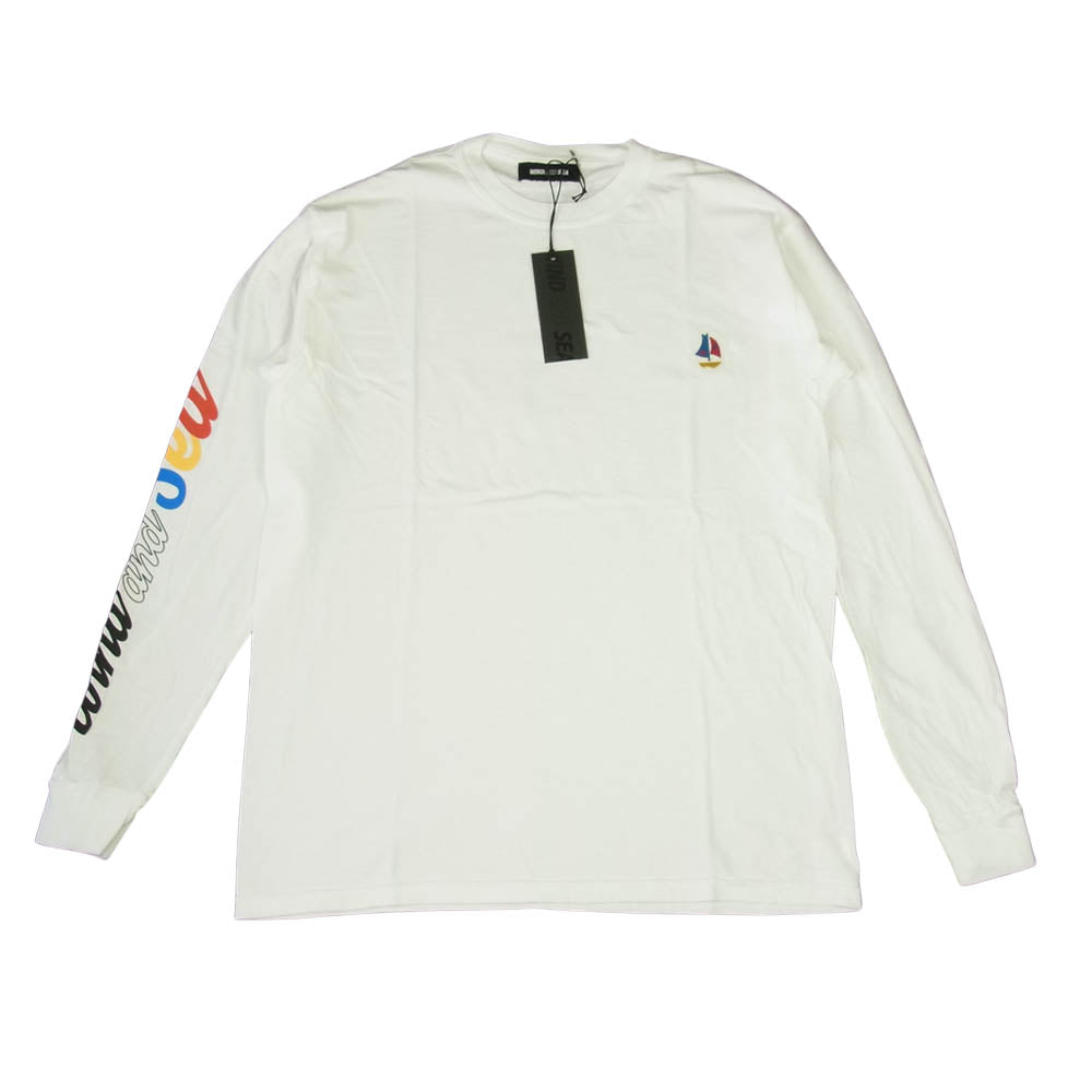 WIND AND SEA ウィンダンシー 20AW WDS-20A-CS-02 L/S T-SHIRT White ロングスリーブ Tシャツ  ホワイト系 M【新古品】【未使用】【中古】