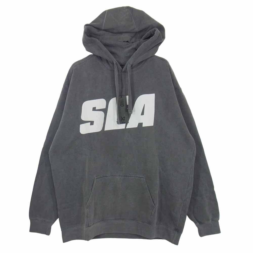 WIND AND SEA ウィンダンシー 21SS WDS-21S-TPS-03 HOODIE Charcoal フーディー チャコール L グレー系 L【新古品】【未使用】【中古】