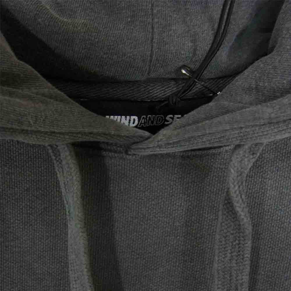 WIND AND SEA ウィンダンシー 21SS WDS-21S-TPS-03 HOODIE Charcoal フーディー チャコール L グレー系 L【新古品】【未使用】【中古】