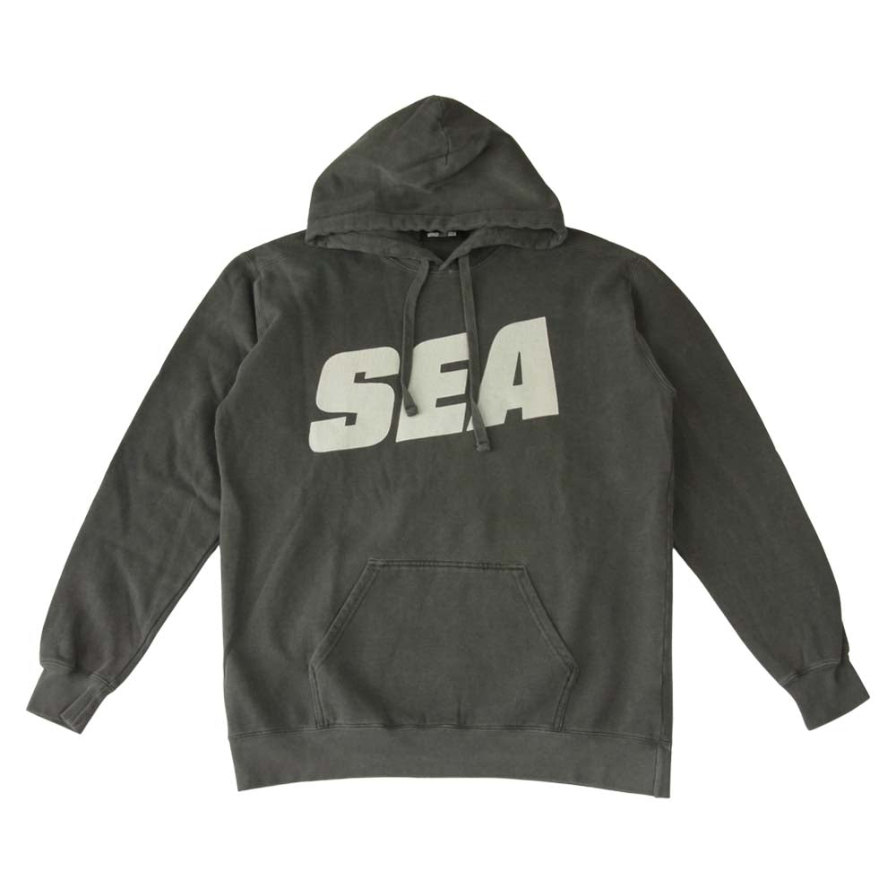 WIND AND SEA ウィンダンシー 21SS WDS-21S-TPS-03 HOODIE Charcoal フーディー チャコール系 M【新古品】【未使用】【中古】