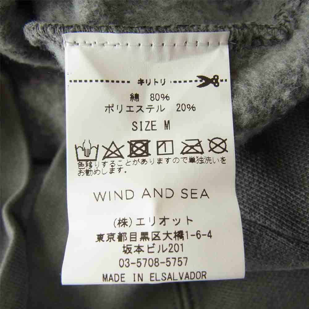 WIND AND SEA ウィンダンシー 21SS WDS-21S-TPS-03 HOODIE Charcoal フーディー チャコール系 M【新古品】【未使用】【中古】