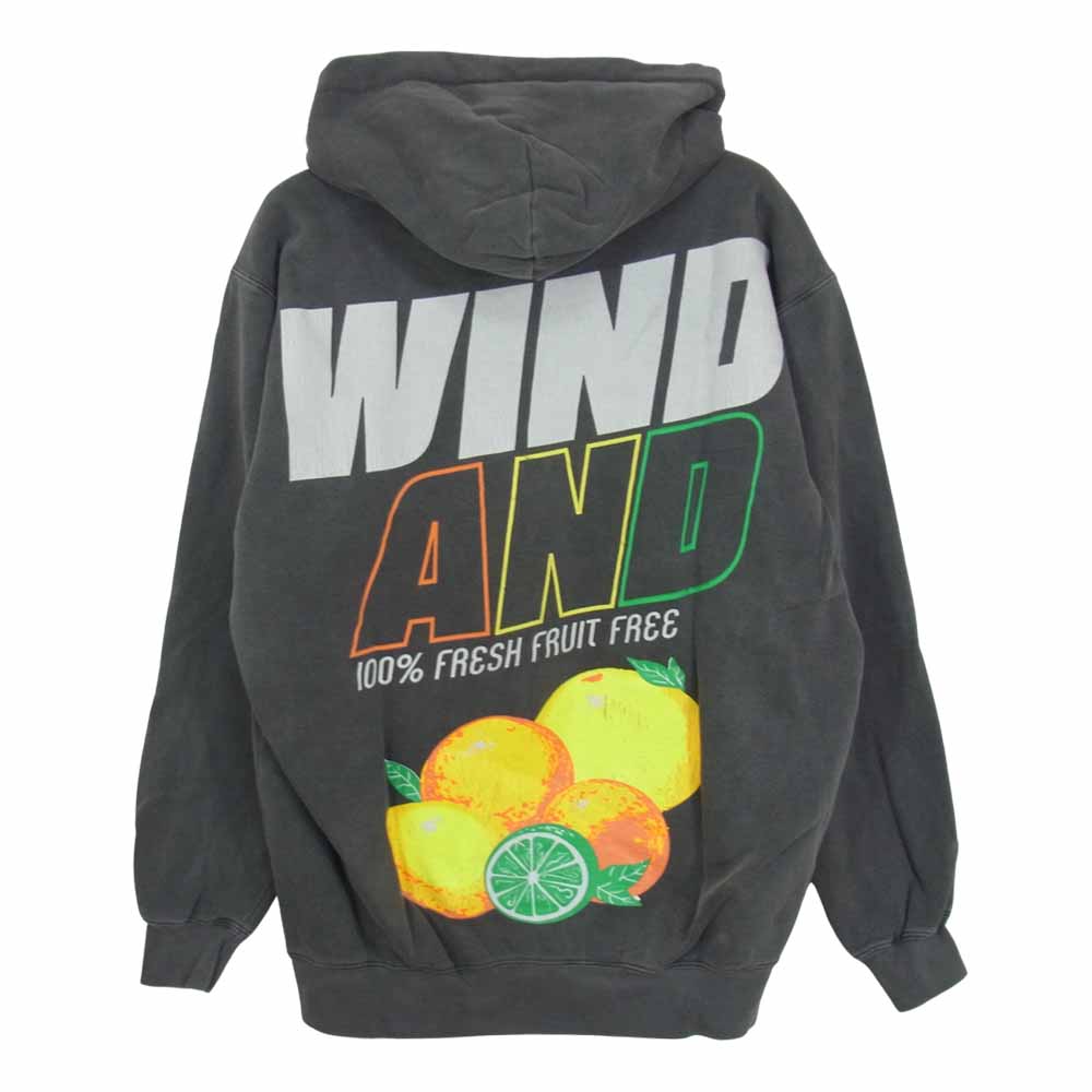 WIND AND SEA ウィンダンシー 21SS WDS-21S-TPS-03 HOODIE Charcoal フーディー チャコール M グレー系 M【新古品】【未使用】【中古】