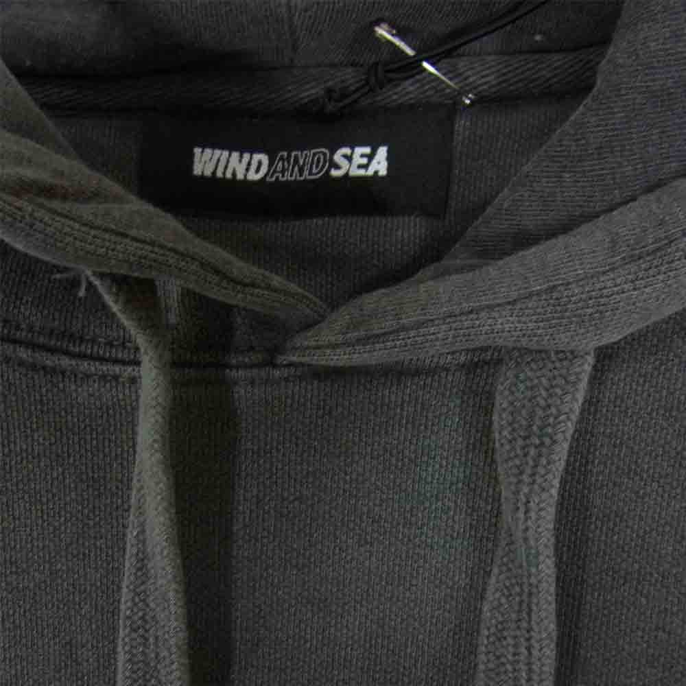 WIND AND SEA ウィンダンシー 21SS WDS-21S-TPS-03 HOODIE Charcoal フーディー チャコール M グレー系 M【新古品】【未使用】【中古】