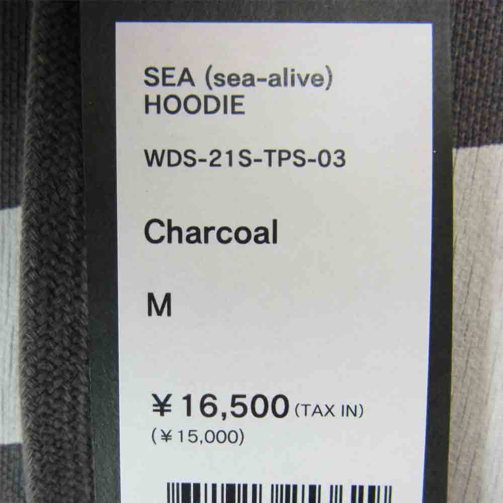 WIND AND SEA ウィンダンシー 21SS WDS-21S-TPS-03 HOODIE Charcoal フーディー チャコール M グレー系 M【新古品】【未使用】【中古】