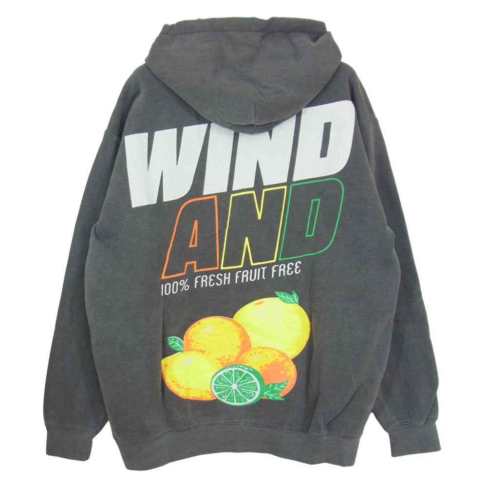 WIND AND SEA ウィンダンシー 21SS WDS-21S-TPS-03 HOODIE Charcoal フーディー チャコール L グレー系 L【新古品】【未使用】【中古】