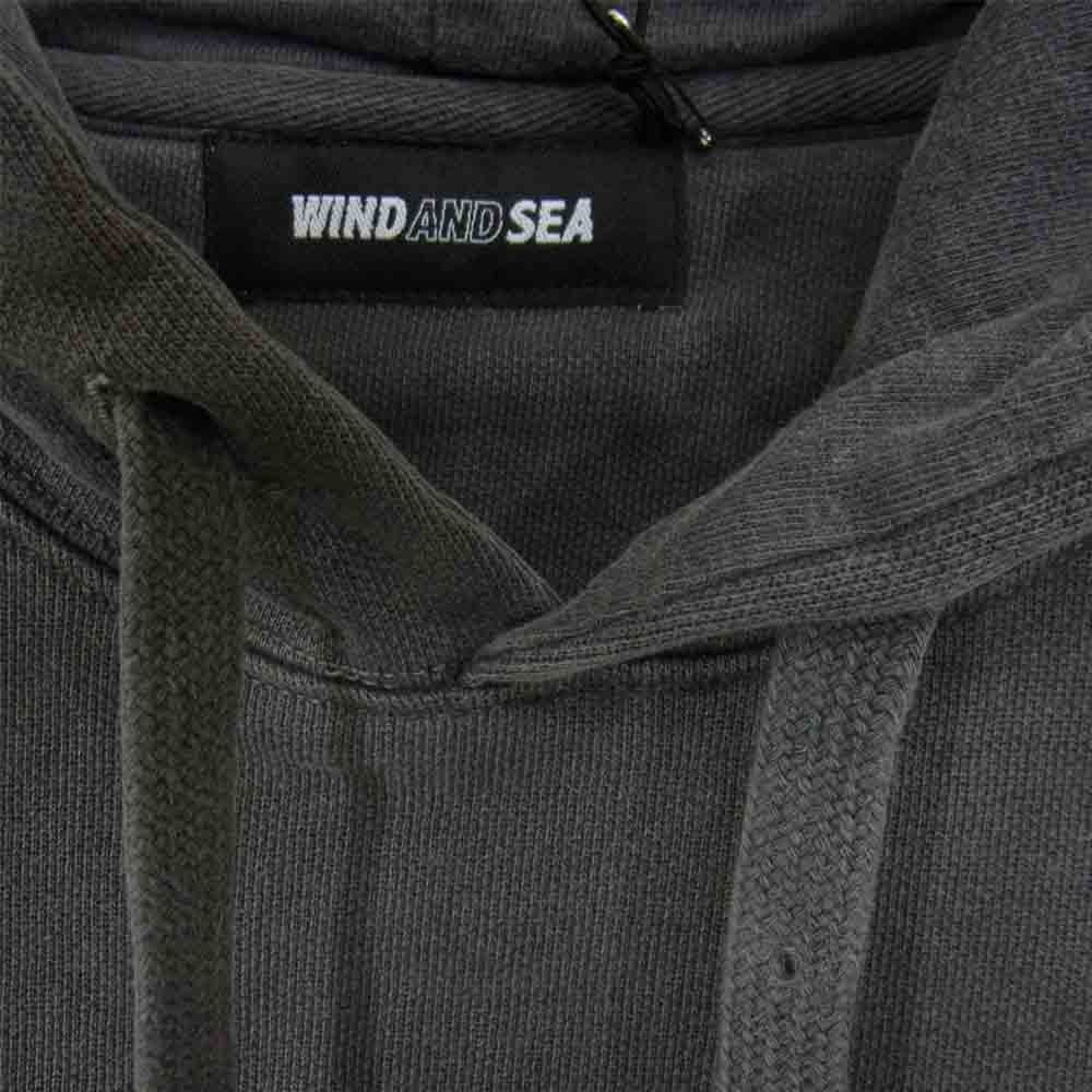 WIND AND SEA ウィンダンシー 21SS WDS-21S-TPS-03 HOODIE Charcoal フーディー チャコール L グレー系 L【新古品】【未使用】【中古】