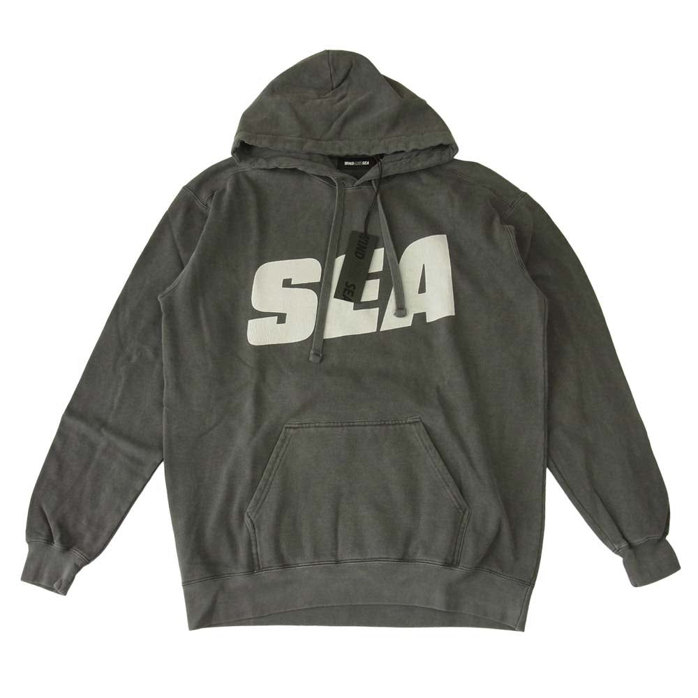 WIND AND SEA ウィンダンシー 21SS WDS-21S-TPS-03 HOODIE Charcoal フーディー  チャコール系 M【新古品】【未使用】【中古】