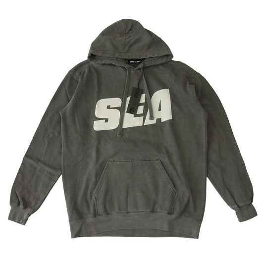 WIND AND SEA ウィンダンシー 21SS WDS-21S-TPS-03 HOODIE Charcoal フーディー  チャコール系 M【新古品】【未使用】【中古】