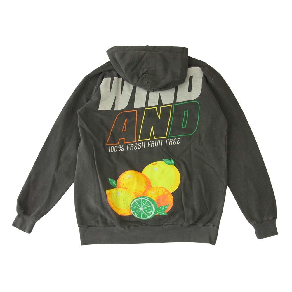 WIND AND SEA ウィンダンシー 21SS WDS-21S-TPS-03 HOODIE Charcoal フーディー  チャコール系 M【新古品】【未使用】【中古】