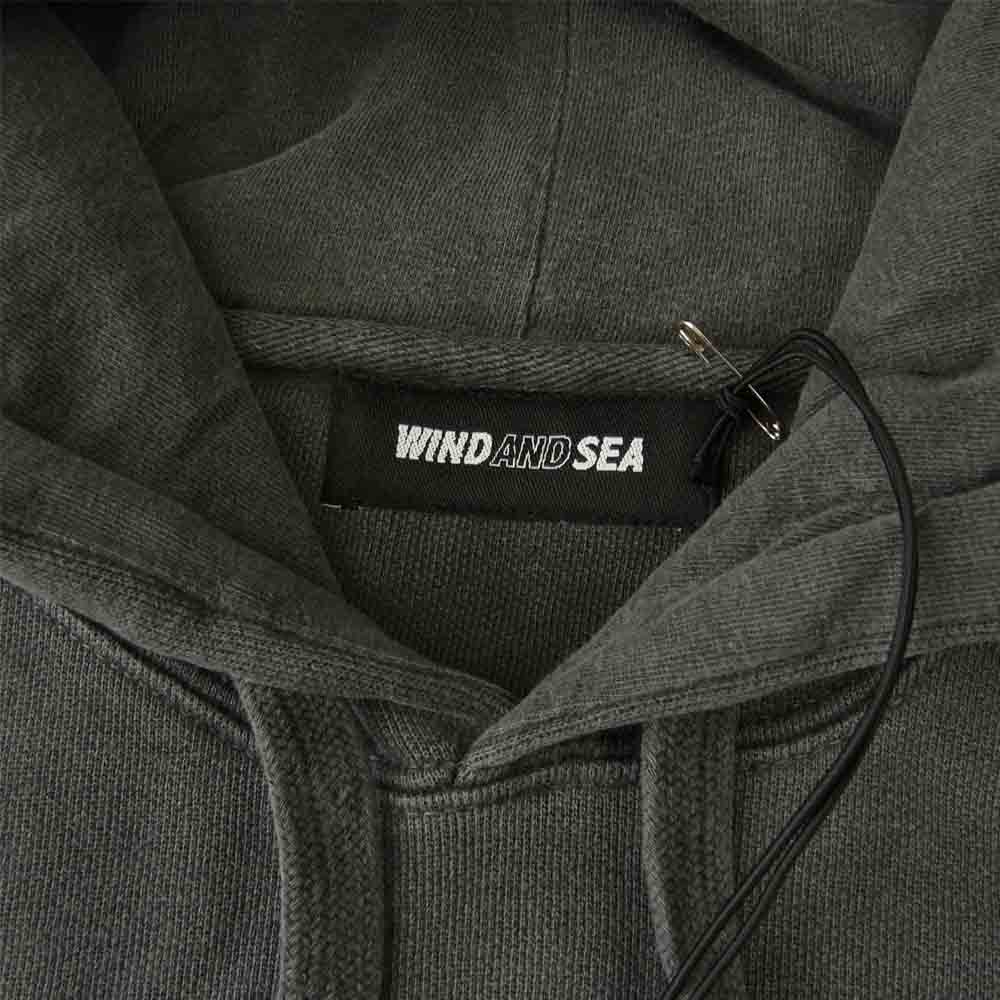 WIND AND SEA ウィンダンシー 21SS WDS-21S-TPS-03 HOODIE Charcoal フーディー  チャコール系 M【新古品】【未使用】【中古】