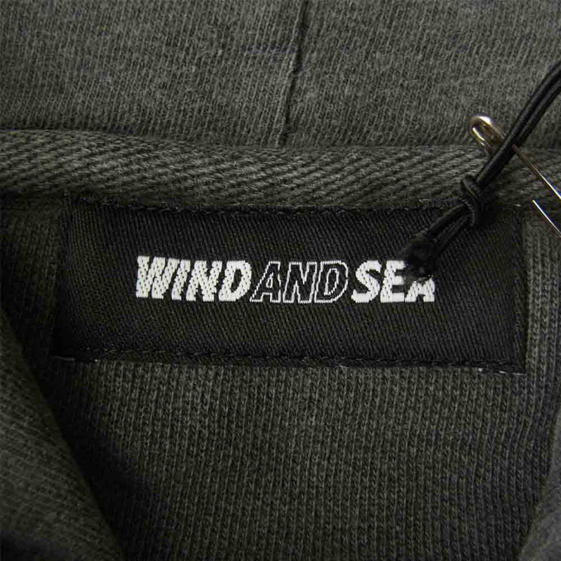 WIND AND SEA ウィンダンシー 21SS WDS-21S-TPS-03 HOODIE Charcoal フーディー  チャコール系 M【新古品】【未使用】【中古】