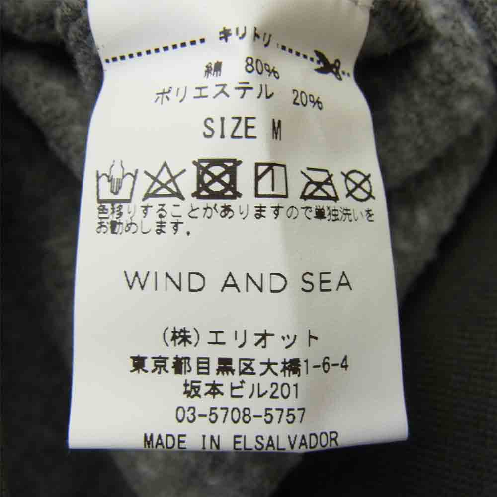 WIND AND SEA ウィンダンシー 21SS WDS-21S-TPS-03 HOODIE Charcoal フーディー  チャコール系 M【新古品】【未使用】【中古】