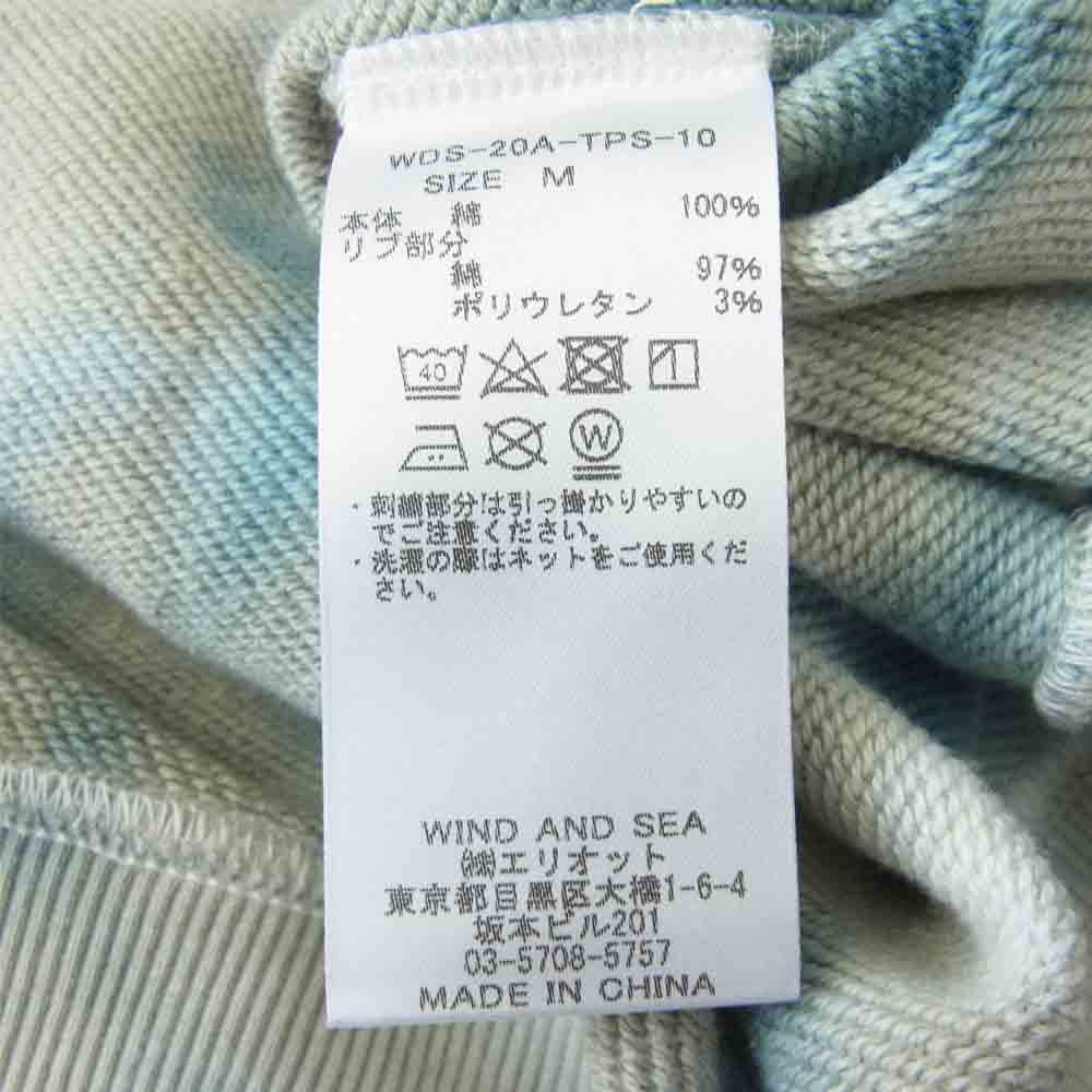 WIND AND SEA ウィンダンシー 20AW WDS-20A-TPS-10 HOODIE BLUE-GRAY フーディー ブルーグレー M M【新古品】【未使用】【中古】