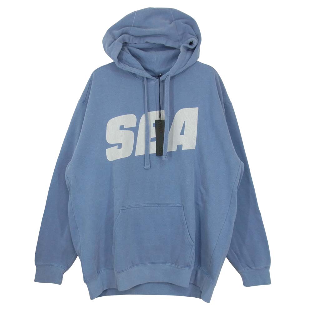 WIND AND SEA ウィンダンシー 21SS WDS-21S-TPS-03 HOODIE Jean フーディー ジーン L ライトブルー系 L【新古品】【未使用】【中古】