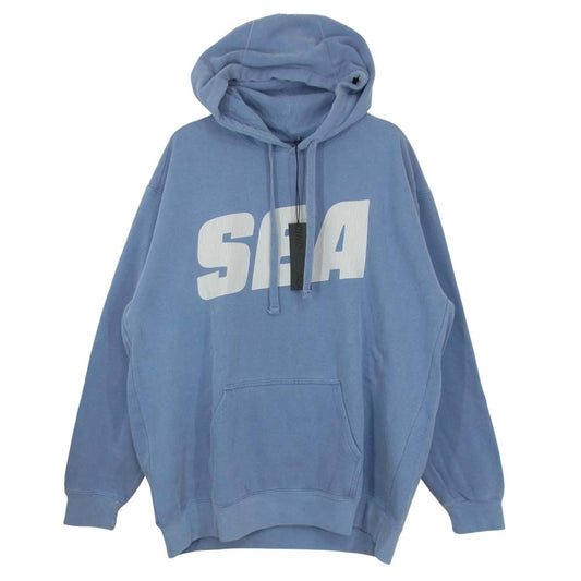 WIND AND SEA ウィンダンシー 21SS WDS-21S-TPS-03 HOODIE Jean フーディー ジーン L ライトブルー系 L【新古品】【未使用】【中古】