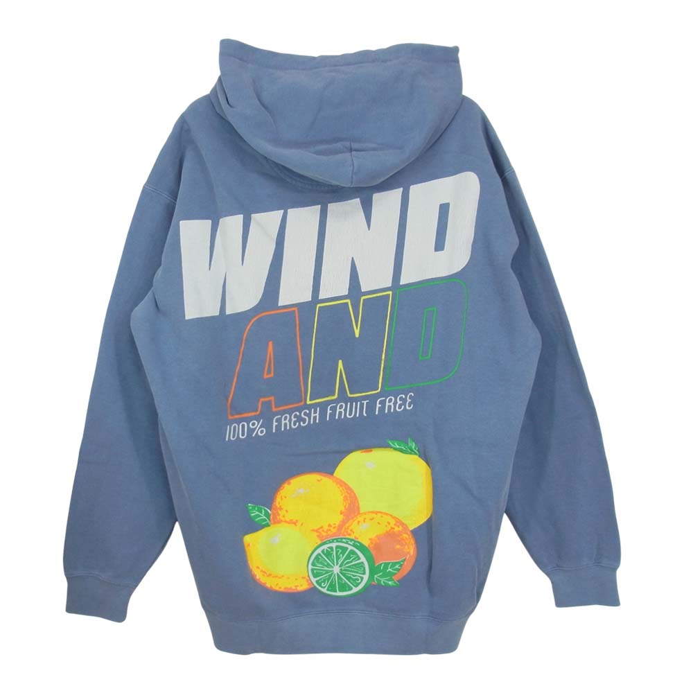 WIND AND SEA ウィンダンシー 21SS WDS-21S-TPS-03 HOODIE Jean フーディー ジーン L ライトブルー系 L【新古品】【未使用】【中古】