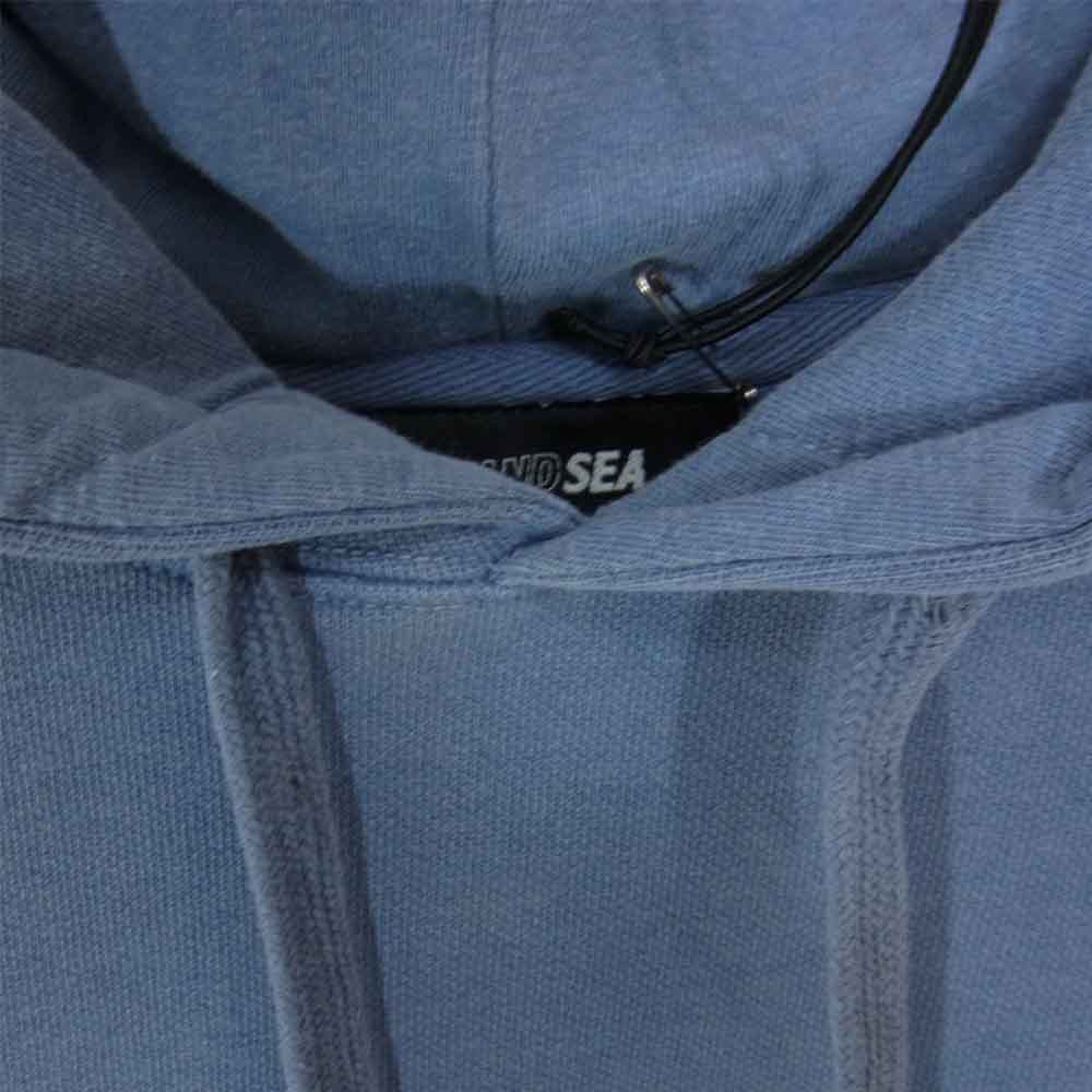 WIND AND SEA ウィンダンシー 21SS WDS-21S-TPS-03 HOODIE Jean フーディー ジーン L ライトブルー系 L【新古品】【未使用】【中古】