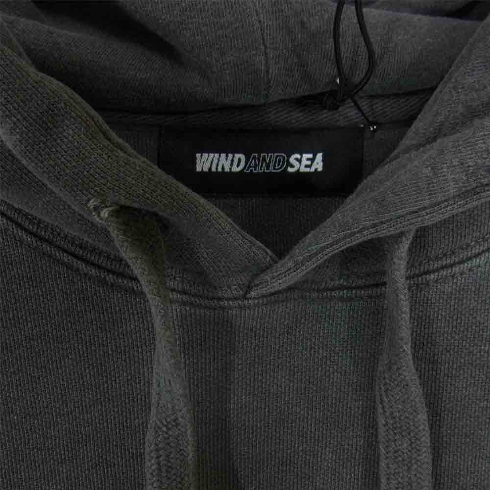 WIND AND SEA ウィンダンシー 21SS WDS-21S-TPS-03 HOODIE Charcoal フーディー チャコール L グレー系 L【新古品】【未使用】【中古】