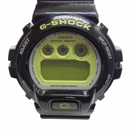 G-SHOCK ジーショック DW-6900CS クレイジーカラーズ ブラック×グリーン ブラック系【中古】