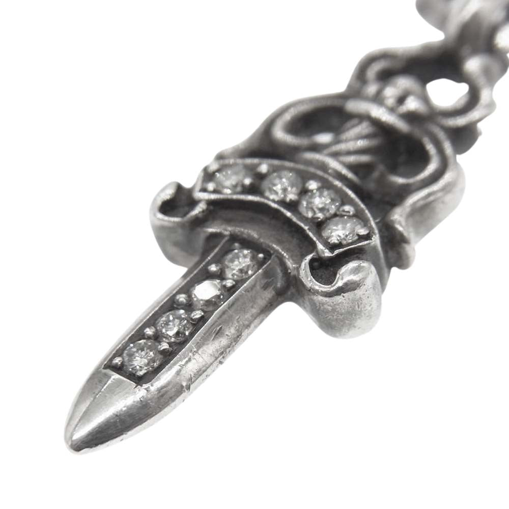 CHROME HEARTS クロムハーツ（原本有） #5 ダガー チャーム ダイヤ ペンダント シルバー系【中古】