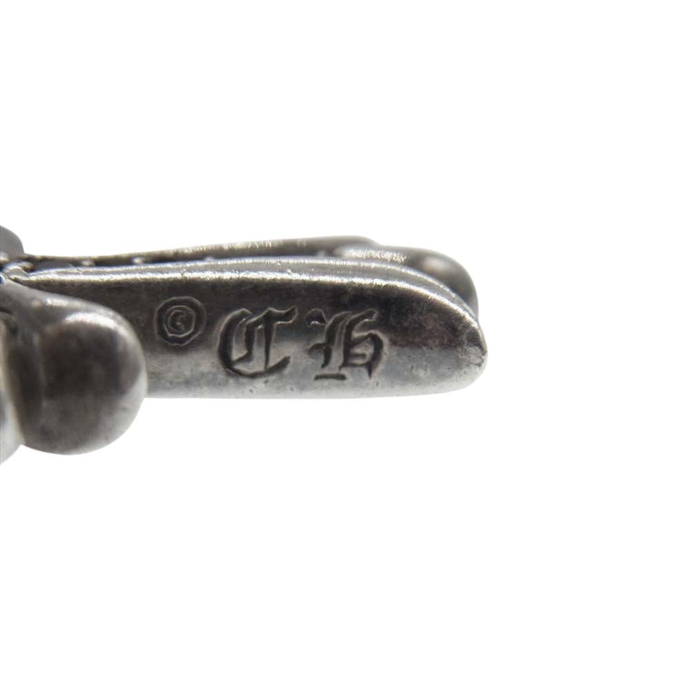 CHROME HEARTS クロムハーツ（原本有） タイニーファットクロス パヴェ ブラックダイヤ ペンダント シルバー系【中古】