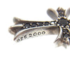 CHROME HEARTS クロムハーツ（原本有） タイニーファットクロス パヴェ ブラックダイヤ ペンダント シルバー系【中古】