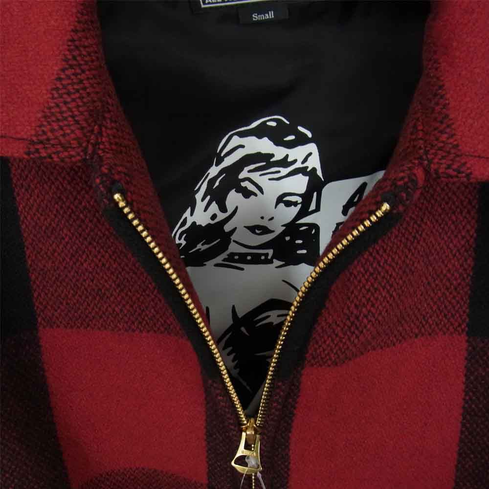 HYSTERIC GLAMOUR ヒステリックグラマー 20AW 02213AB11 HYS-LO KINKY WOMAN 野口強 バッファロー チェック ブルゾン レッド系 S【極上美品】【中古】