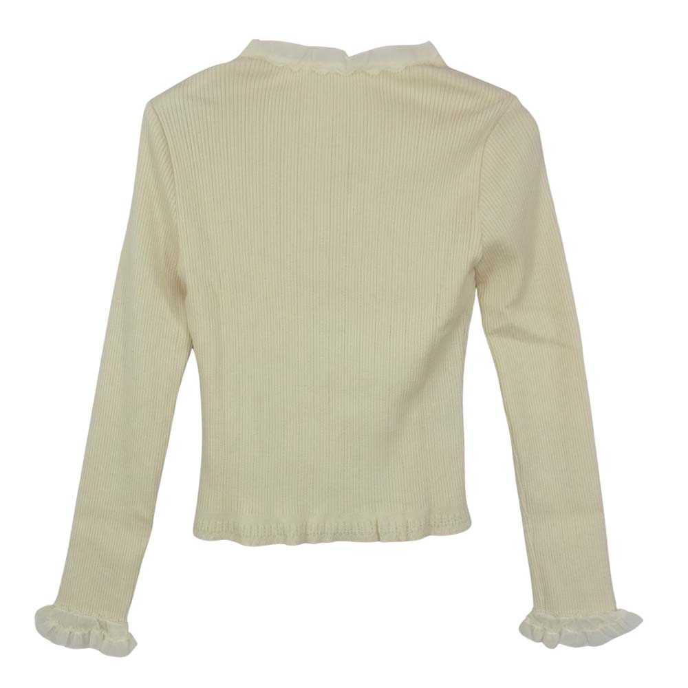 Harrods ハロッズ ファー カットソー オフホワイト系 2【美品】【中古】