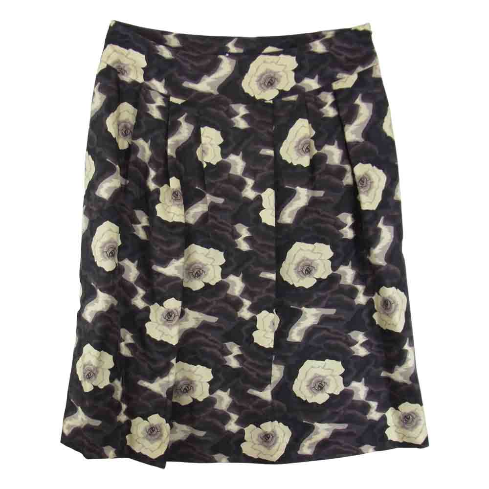 Aquascutum アクアスキュータム 花原 スカート ブラック系 9【中古】