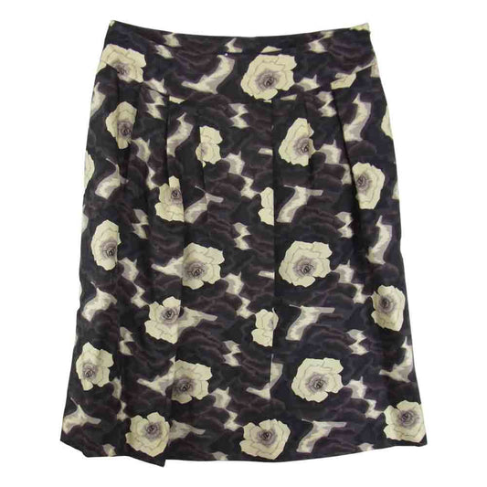 Aquascutum アクアスキュータム 花原 スカート ブラック系 9【中古】