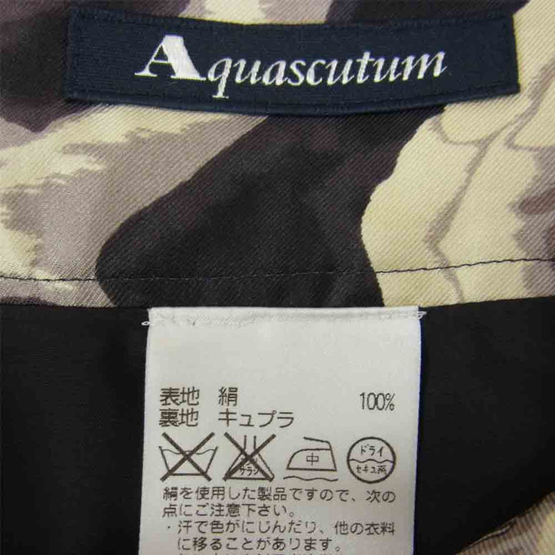 Aquascutum アクアスキュータム 花原 スカート ブラック系 9【中古】