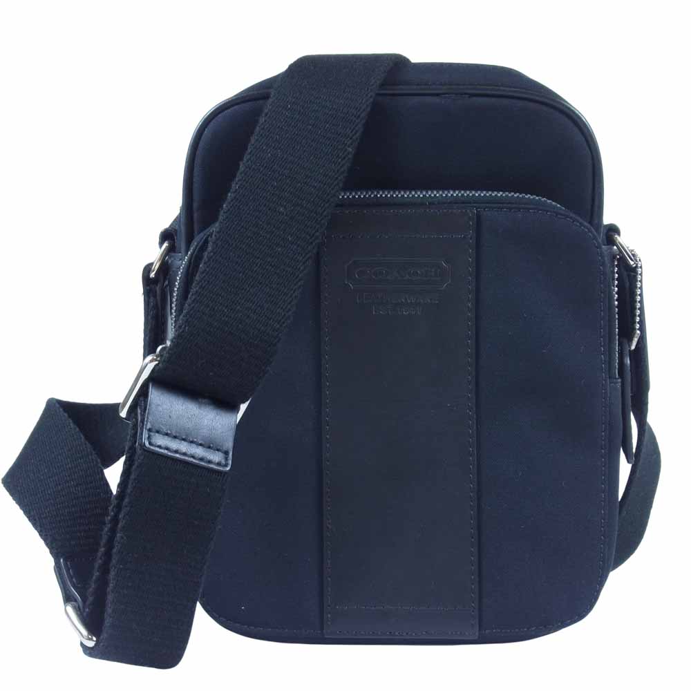 COACH コーチ 5970 キャンバス ショルダーバッグ ブラック系【中古】