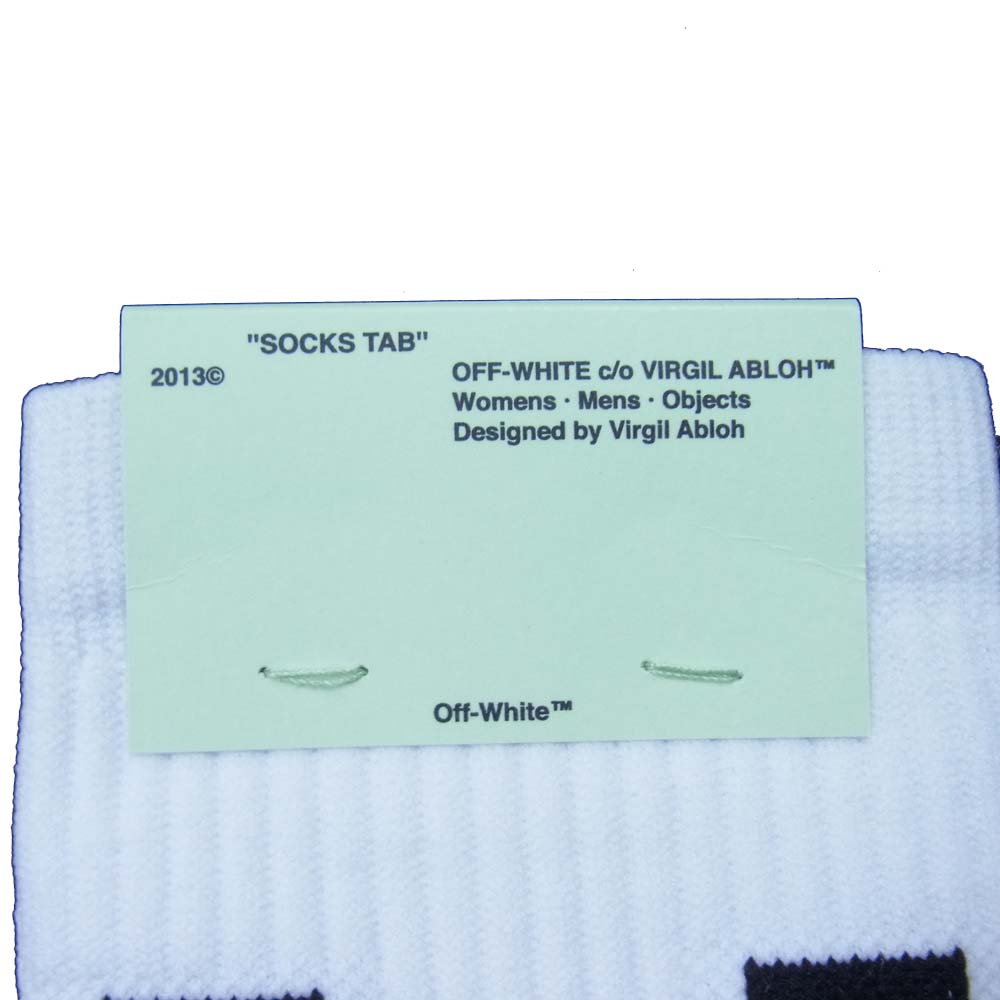 OFF-WHITE オフホワイト ARROWS SOCKS アロー ソックス ホワイト系【新古品】【未使用】【中古】