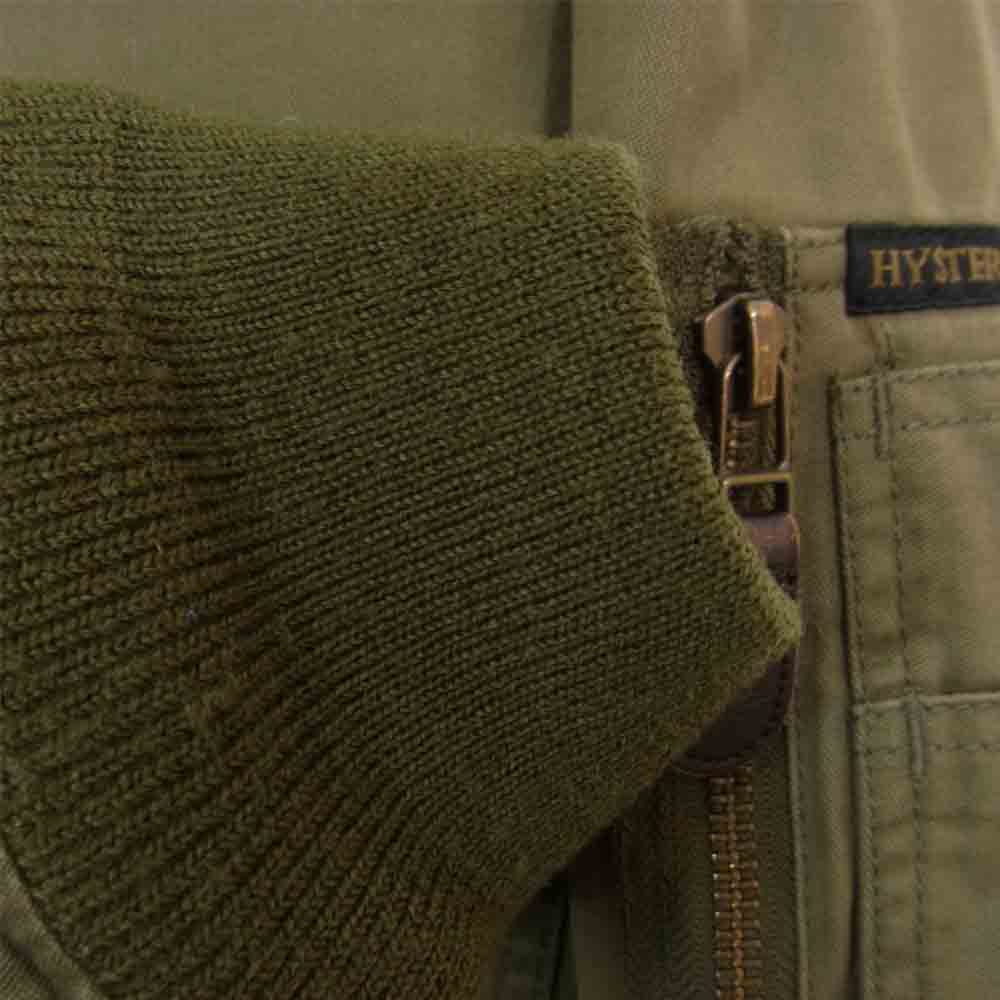 HYSTERIC GLAMOUR ヒステリックグラマー 0153AB15 フード付き ミリタリー ジャケット カーキ系 M【中古】