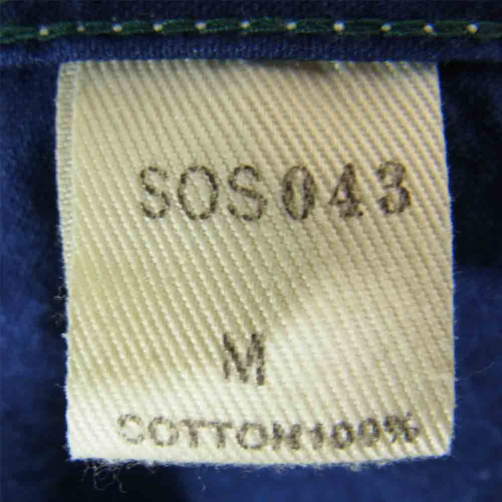 SAMURAI JEANS サムライジーンズ サムライオーバーオールズ 手裏剣 ウォバッシュ ワーク シャツ ブルー系 M【中古】
