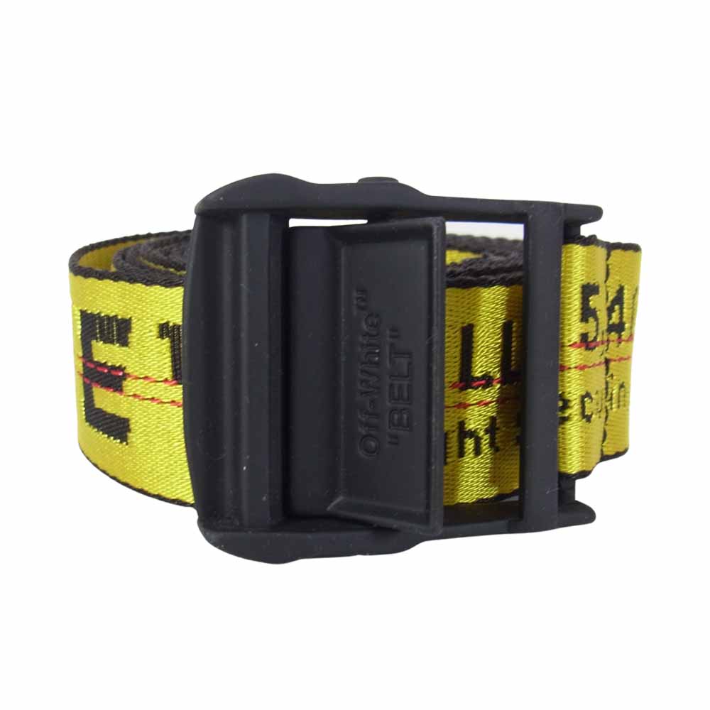 OFF-WHITE オフホワイト 国内正規品 INDUSTRIAL BELT インダストリアル ベルト イエロー系【中古】