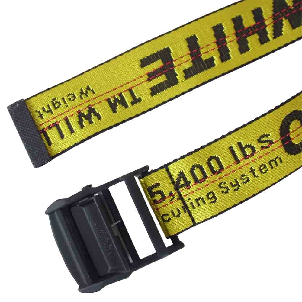 OFF-WHITE オフホワイト 国内正規品 INDUSTRIAL BELT インダストリアル ベルト イエロー系【中古】