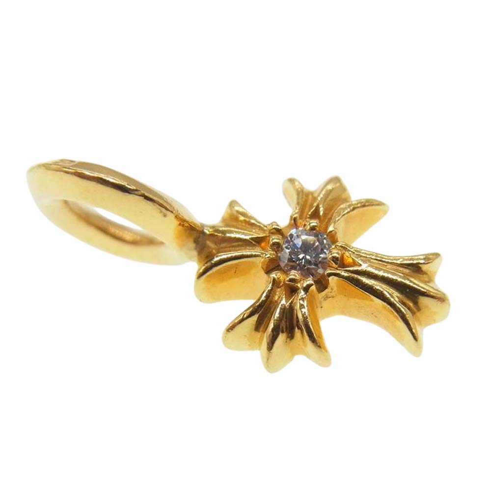 CHROME HEARTS クロムハーツ（原本無） 22K STACK CH PLUS V2 スタック ダイヤ CHプラス チャーム ペンダントトップ ゴールド系【中古】