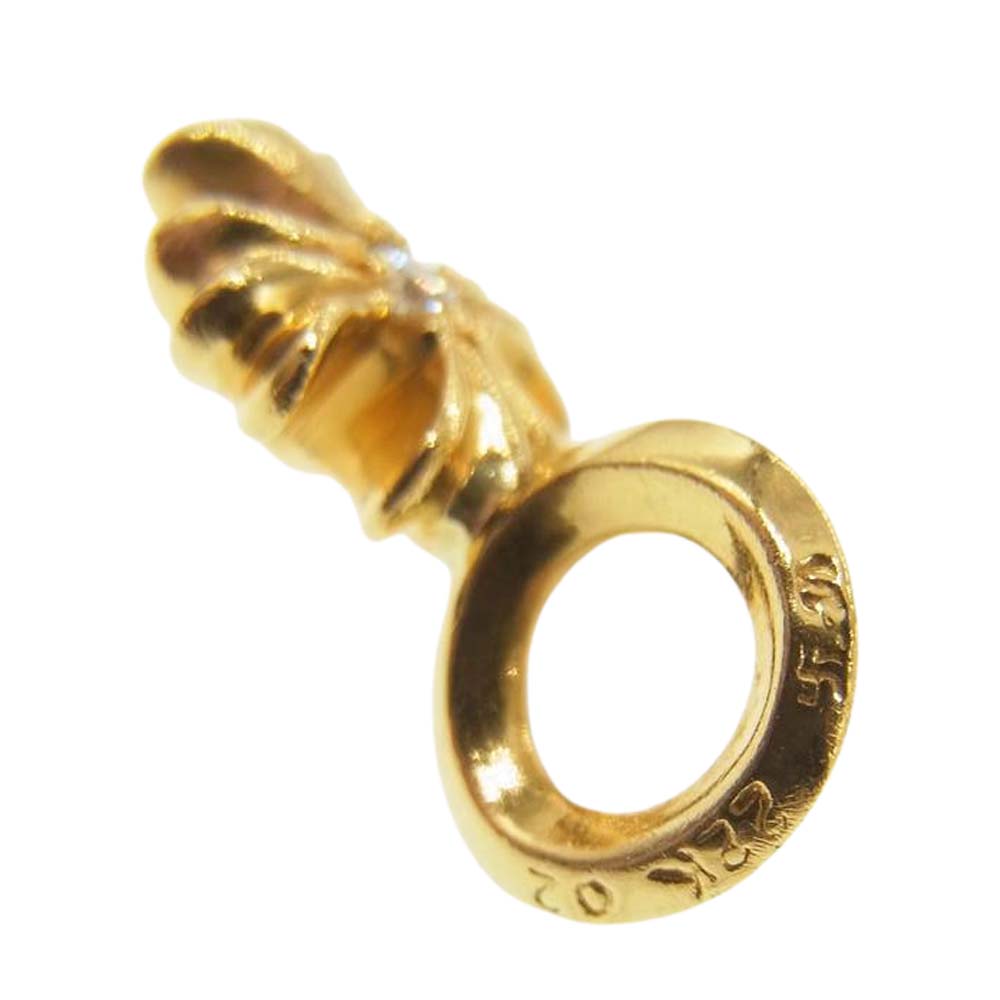 CHROME HEARTS クロムハーツ（原本無） 22K STACK CH PLUS V2 スタック ダイヤ CHプラス チャーム ペンダントトップ ゴールド系【中古】