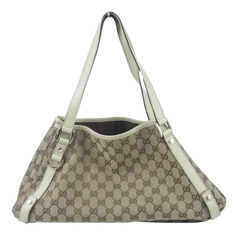 GUCCI グッチ 130736 002122 GGキャンバス ハンド バッグ イタリア製 ベージュ系【中古】