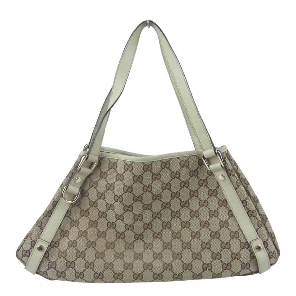 GUCCI グッチ 130736 002122 GGキャンバス ハンド バッグ イタリア製 ベージュ系【中古】