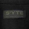 Yohji Yamamoto ヨウジヤマモト S'YTE US-B11-080-1 Cotton Broad Jersey Regular Collar Panel Shirt コットンブロード ジャージー 切替 シャツ ブラック系 ホワイト系 3【美品】【中古】