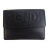 FENDI フェンディ 8M0395 AAYZ FENDI ROMA MICRO TRIFOLD WALLET ロゴ 3つ折り ミニ財布【中古】